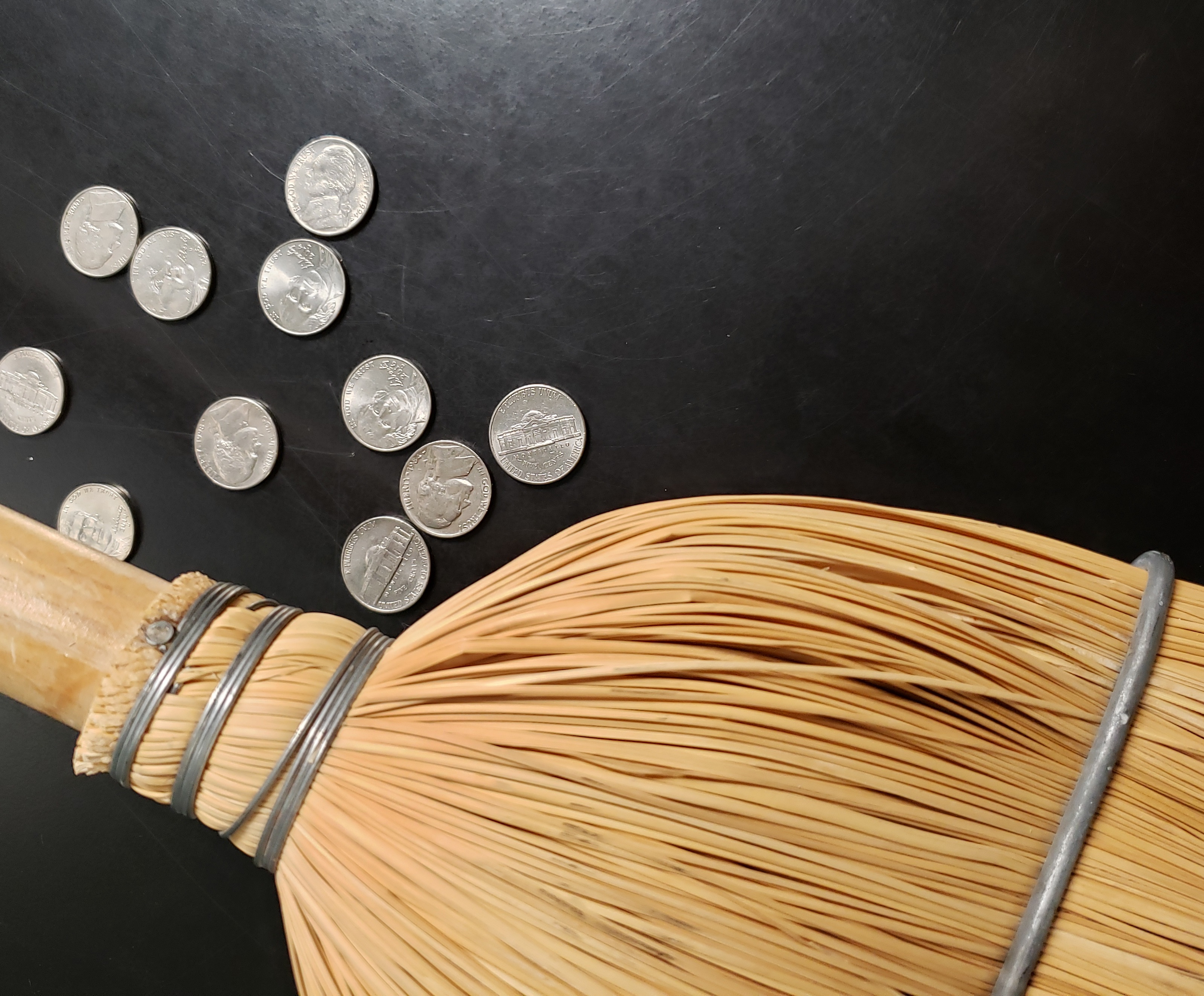 Wringing Nickels out of Broom Handles